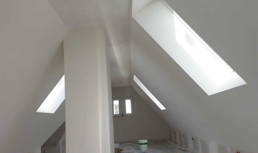 Dachgeschoss Baustelle Bochum Westkam Trockenbau